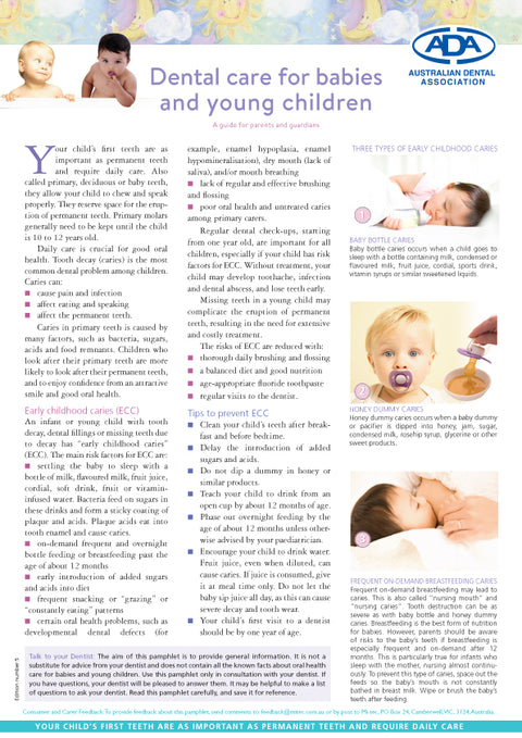 Dental Care for Babies and Young Children