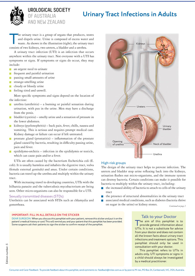 Urinary Tract Infections in Adults