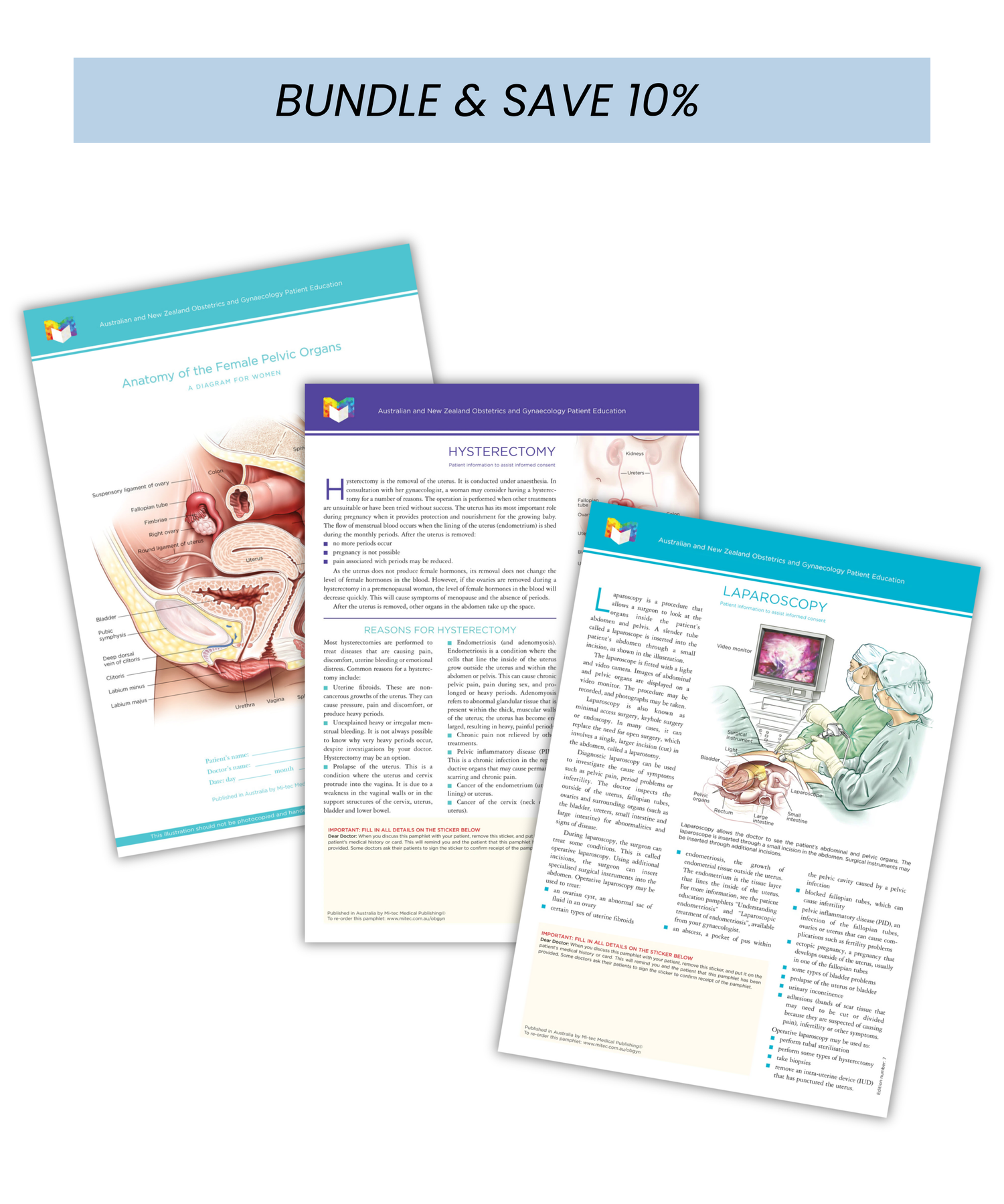 Obstetrics & Gynaecology Patient Education Pamphlets | Mi-tec Medical ...