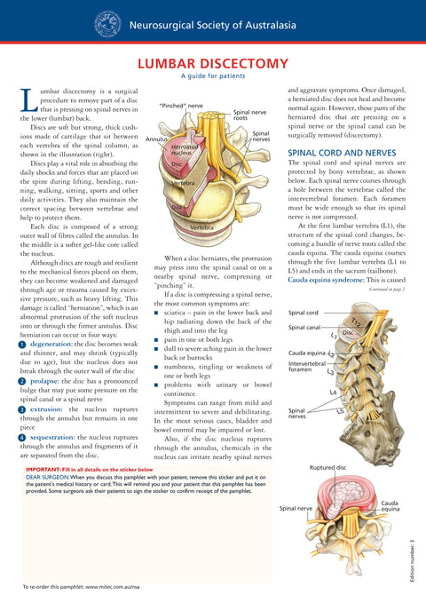 Lumbar Discectomy – Mi-tec Medical Publishing