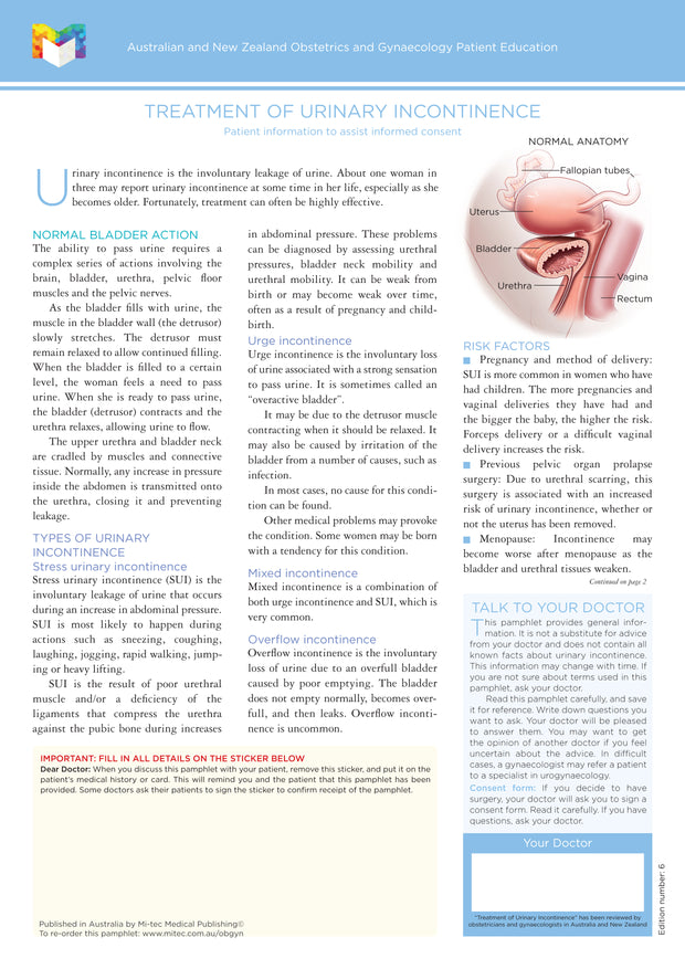 Urinary Incontinence