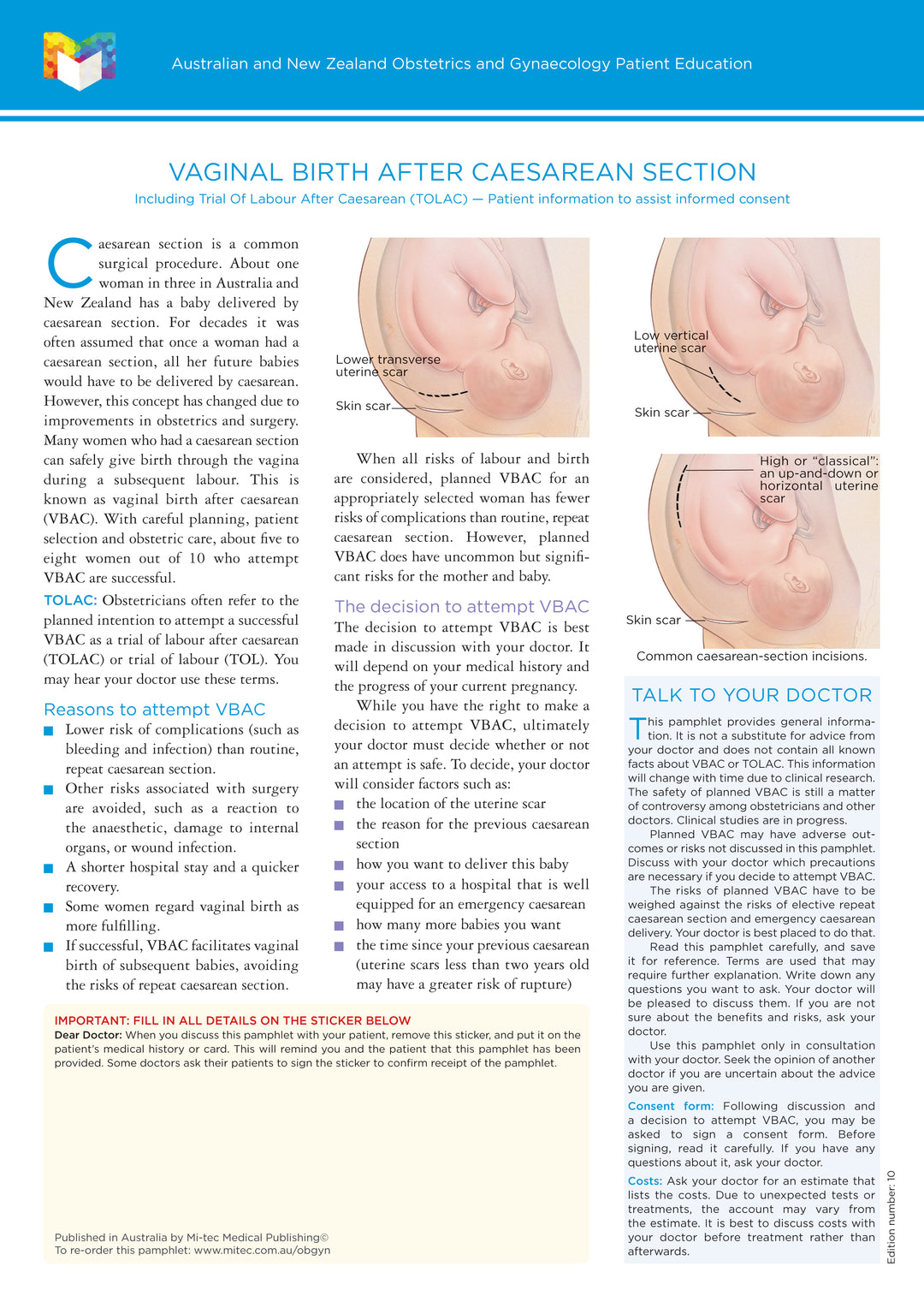 Vbac Obgyn VBAC