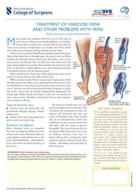 Treatment of Varicose Veins and Other Problems with Veins