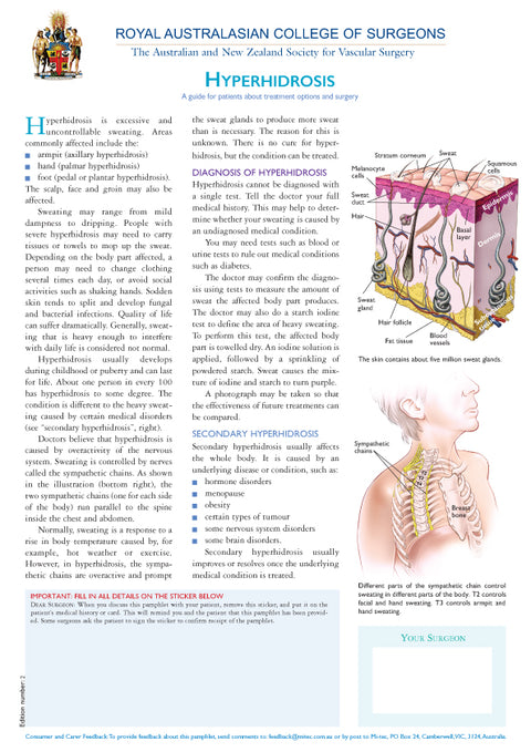 Hyperhidrosis Mi Tec Medical Publishing