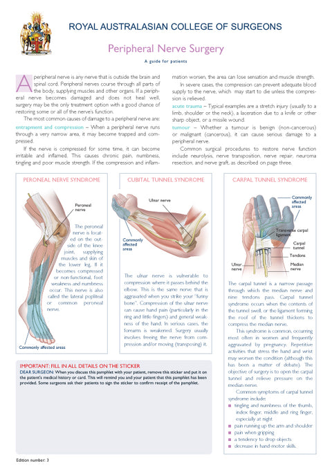 Peripheral Nerve Surgery