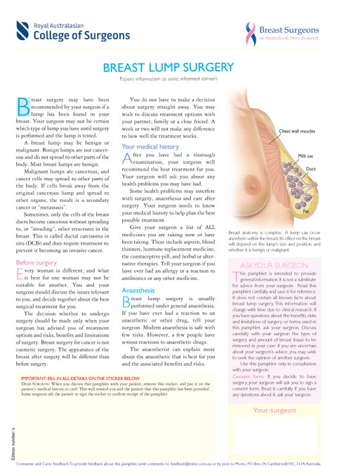 Breast Lump Surgery