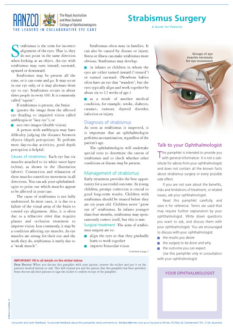 Strabismus Surgery