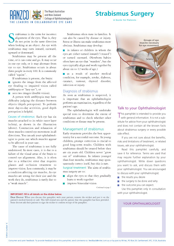 Strabismus Surgery