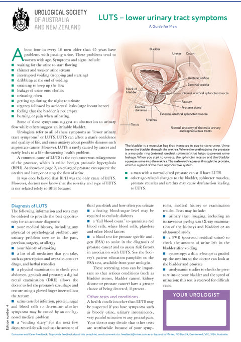 Lower Urinary Tract Symptoms